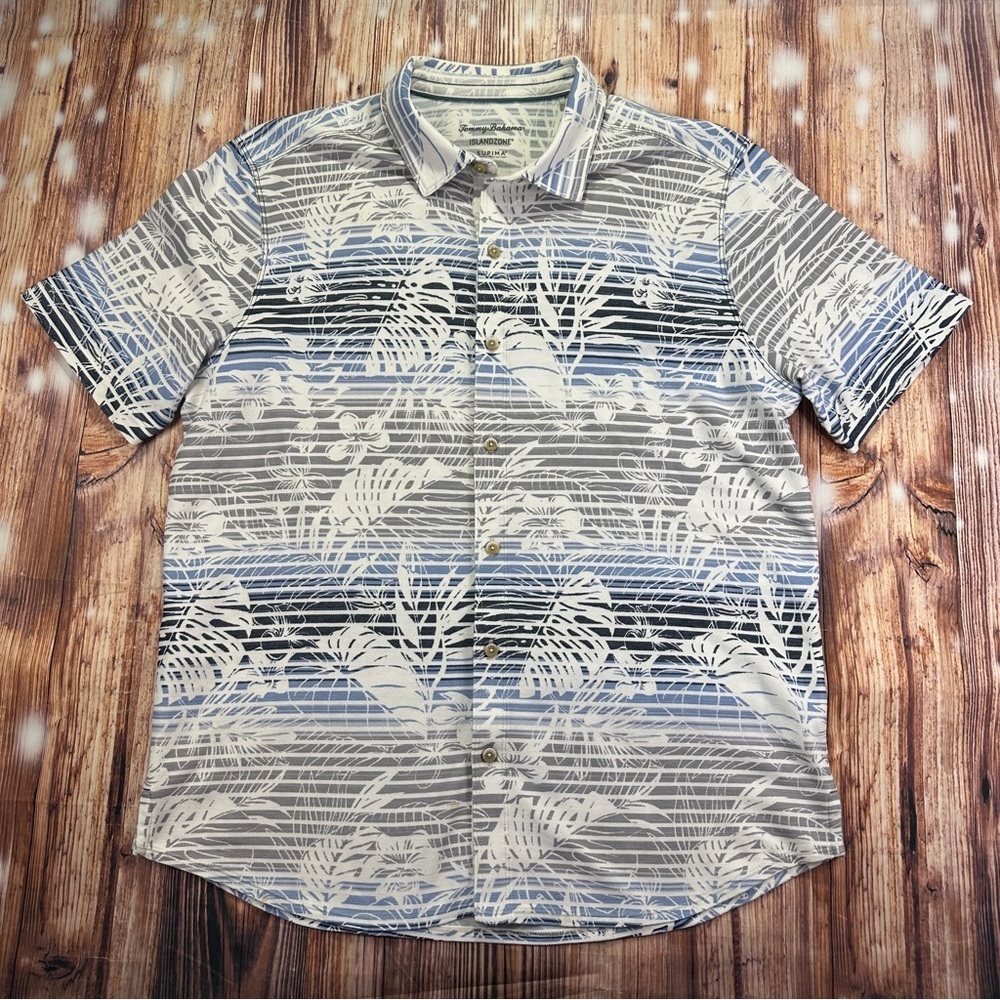 Tommy Bahama Sardinia Seas Knit Camp Men’s Shirt Size Large